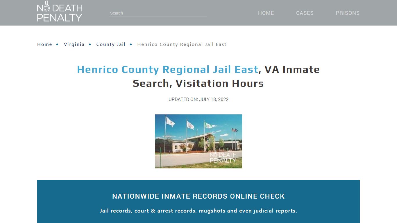 Henrico County Regional Jail East, VA Inmate Search ...